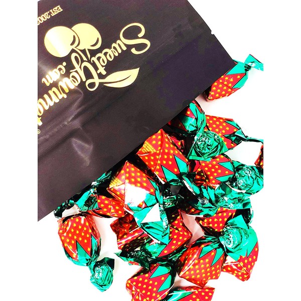 Arcor Strawberry Buds Filled Hard Candy Bon Bons bulk wrapped candy bulk 2pounds