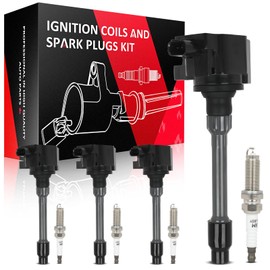 ASAPE 4PCS Ignition Coil Pack UF781 and 4PCS Iridium Spark Plugs Fit for 2019-2022 for Honda Insight 2016-2023 for Honda Civic 2018-2021 for Honda Clarity 2019-2023 for Acura RDX