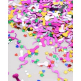 Bachelorette Party Decorations - Naughty Confetti, 3000Pcs Glitter Table Decoration for Valentine's Day, Wedding, Engagement Supplies (4 Color-Mix)