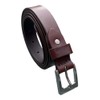 Men's Leather Belt, Brown Full Grain Leather Belts, 1" Wide