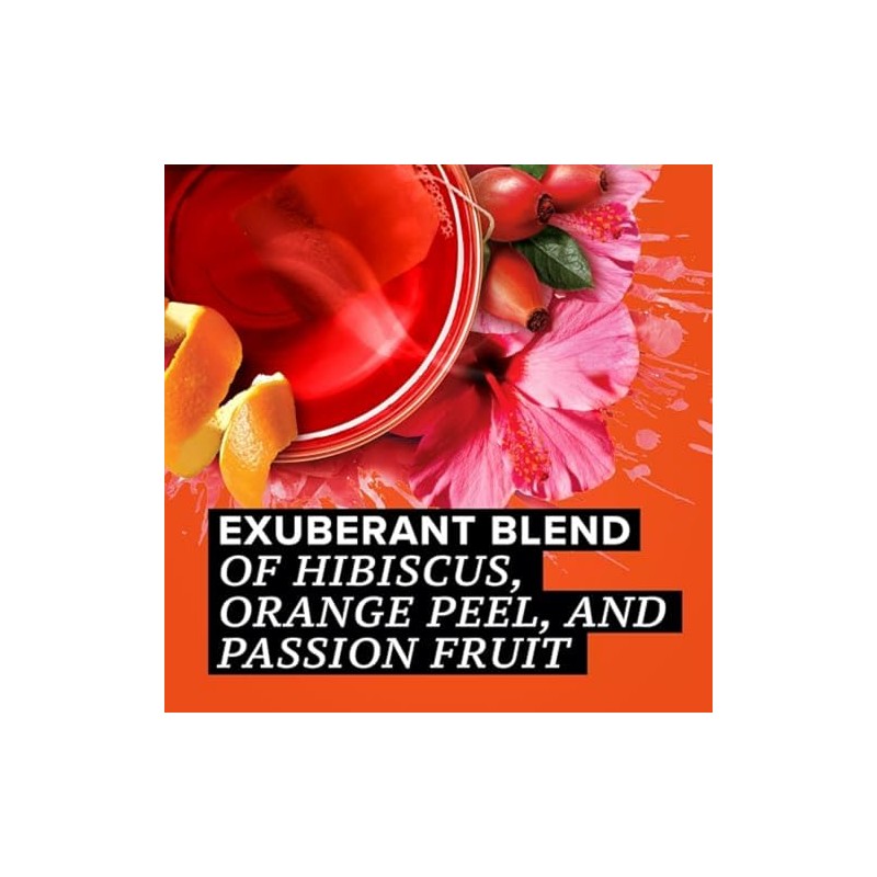 TAZO Passion Herbal Tea Bags - Hot or Iced, Caffeine-Free
