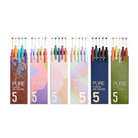 Kaco Pure Colored Gel Pens, 30 Pieces Assorted Color Ink 0.5 Mm Fine Point Aesth