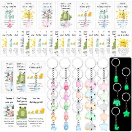 25 Set Employee Appreciation Gifts Bulk for Coworkers Mixed Animal Thank You Staff Gift Animal Pun Inspirational Note Cards Funny Resin Office Pocket Favors Inspirational Gifts for Teacher Team Nurse