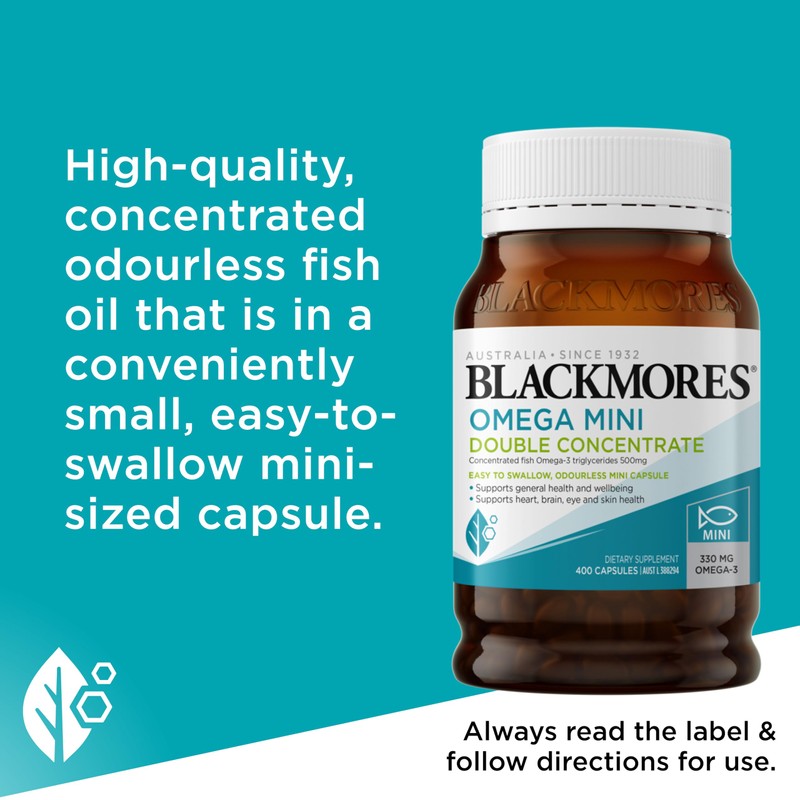 Blackmores Omega Mini Double Concentrate | Support the Health of