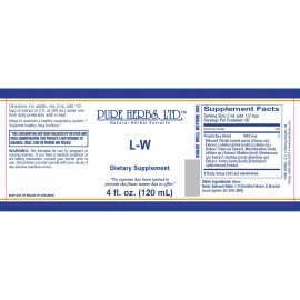 Pure Herbs: L-W - 4 oz.