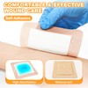Carbou Silicone Super Absorbent Wound Dressing 5"x 5", 10 Individual