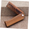 BIUDECO Beard Comb Case Wooden Hair Comb for Mustache Styling