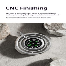 Stress-relieving gyro compass, a stress-relieving compass that can rotate freely, Outdoor Sport Compass for Boating, Orienteering, Hiking, Walking & Waterproof