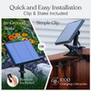 Brightech Ambience Pro Solar Powered Outdoor String Lights, 27ft Remote