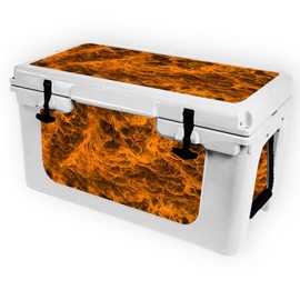 MightySkins (Cooler Not Included) Skin Compatible with RTIC 45 Cooler (2017 Model) - Burning Up | Protective, Durable, and Unique Vinyl Decal wrap Cover | Easy to Apply | Made in The USA