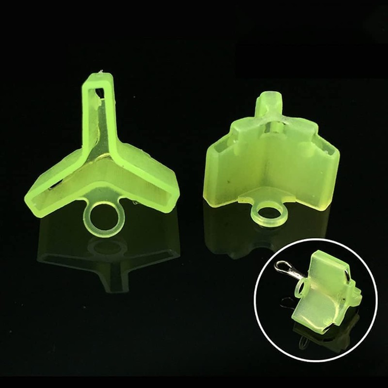 100 Pcs Yellow Fishing Treble Hook Covers Fishing Hook Bonnets