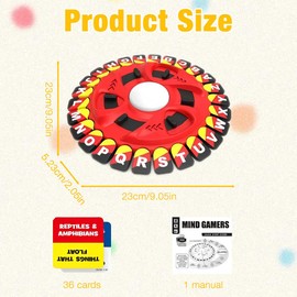 LYPPUL Words Storm Game, Word Game Letters Press with Timer, Word Game with 26 Buttons, Board Games for Family Evenings, Parties and Game Evenings, Word Game for Children and Adults