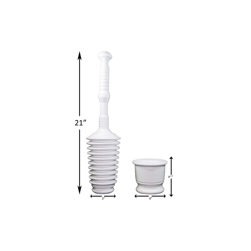 Master Plunger MP500-B4 Heavy Duty Bathroom Toilet Plunger Kit with