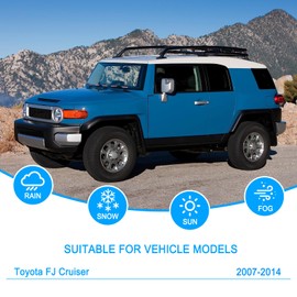 CJPPPZIW® Windshield Wipers Replacement for Toyota FJ Cruiser 2007-2014,Streak-free,OEM Quality Premium All-Season Pink Wiper Blades-16"+14"+14"+10"(Pack of 4)