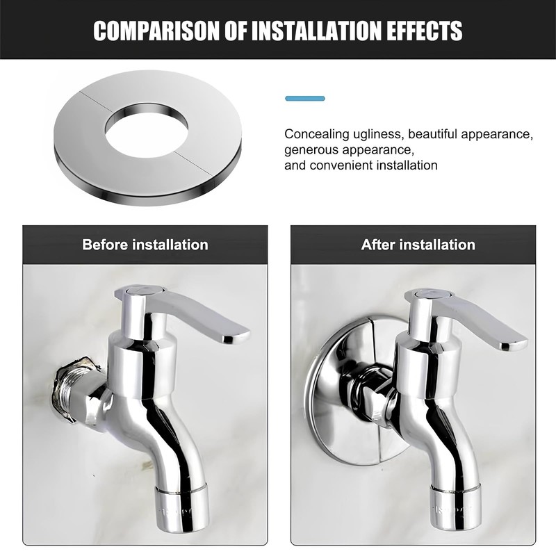 Stove Pipe Rosette, THETAG Cover Rosette Stainless Steel Heating Pipe