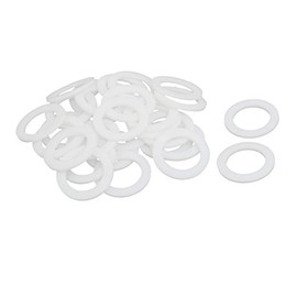 uxcell PTFE Flat Washers 30mm OD 20mm ID 2mm Thickness Sealing Gasket for Faucet Pipe Water Hose, White, Pack of 30