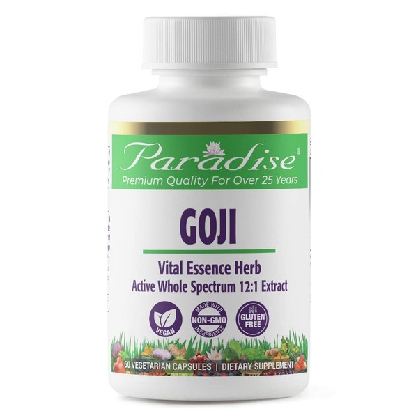 Paradise Herbs Goji Extract, Vital Essence Herb, Skin, Eyes, Body