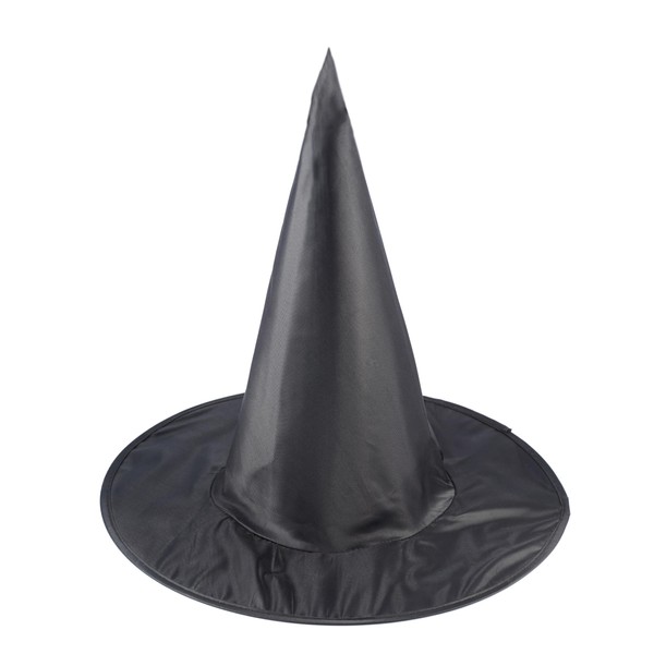 4E's Novelty Black Witch Hat - Witches Hat for Women & Kids Costume Accessories & Hanging Halloween Decorations, Wizard Costume Hat Adult