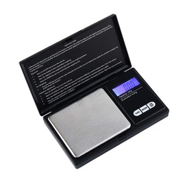 Digital Pocket Scale, High Accuracy 200g/0.01g Mini Scale Gram and Ounce, Small Food Scale, Herb Scale, Jewelry Scale Portable Scale, Easy to Carry, Great for Travel, Backlit LCD, Black