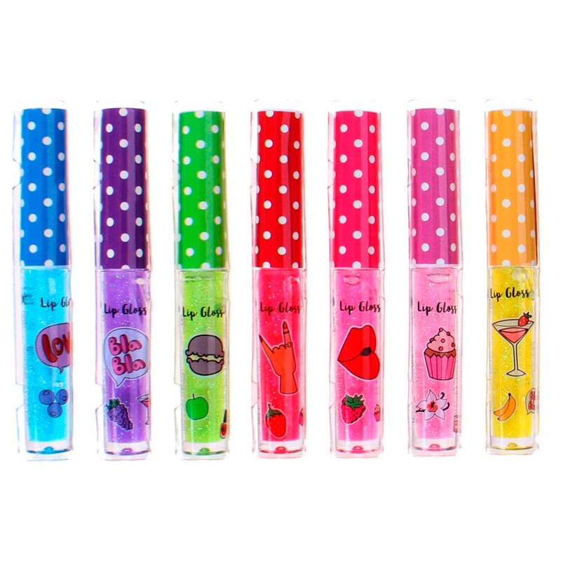 Lip Gloss Scented 1.2 g Girls 7 Pieces