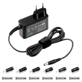 KFD Power Supply 12 V 2 A Charging Cable Charger for Devil Motif GO Radio One HiFi Alarm Clock, SGIN M15 PRO X15 X15S Laptop, ‎Jumper EZbook S5 X7, Chuwi HeroBook Pro UBook X, Koorui 24E4 24N5C 24N1 24N1A Monitor
