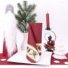 50 Christmas Napkins 40 x 40 Fabric-Like Garland, Colour: Bordeaux