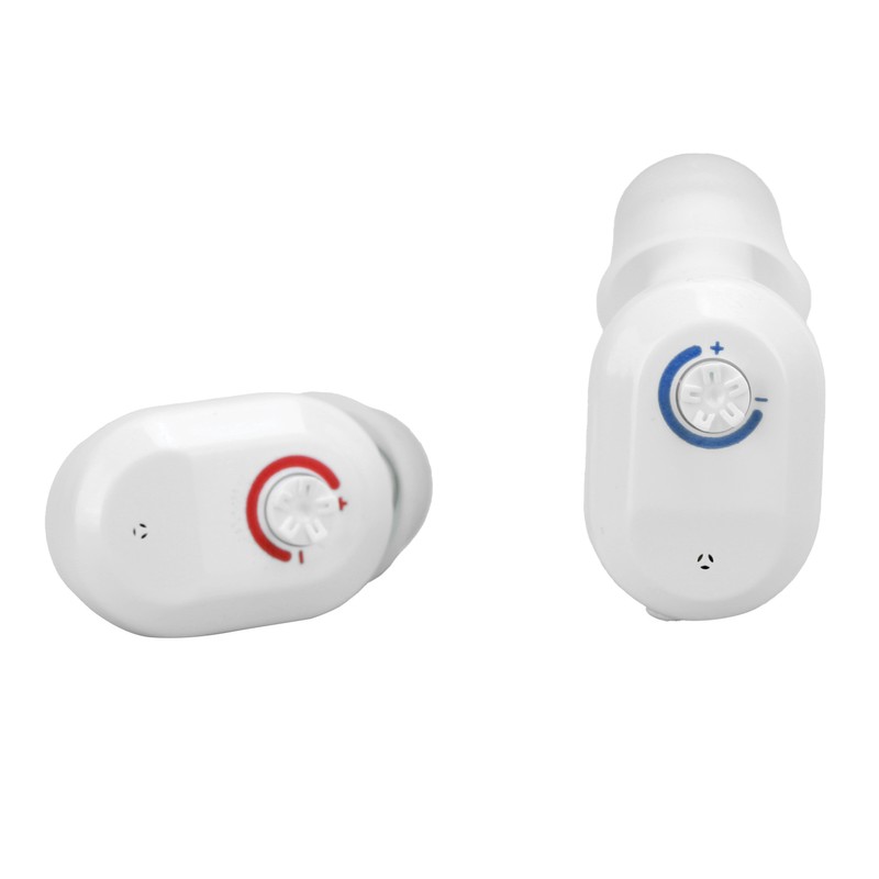 Double Direct Charging Hearing Aid Earphone Ear Aid White Layered