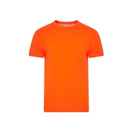 Mukua Derby, Maglietta Unisex Poliestere Tocco Cotone, Colore Fluor Orange, Taglia L