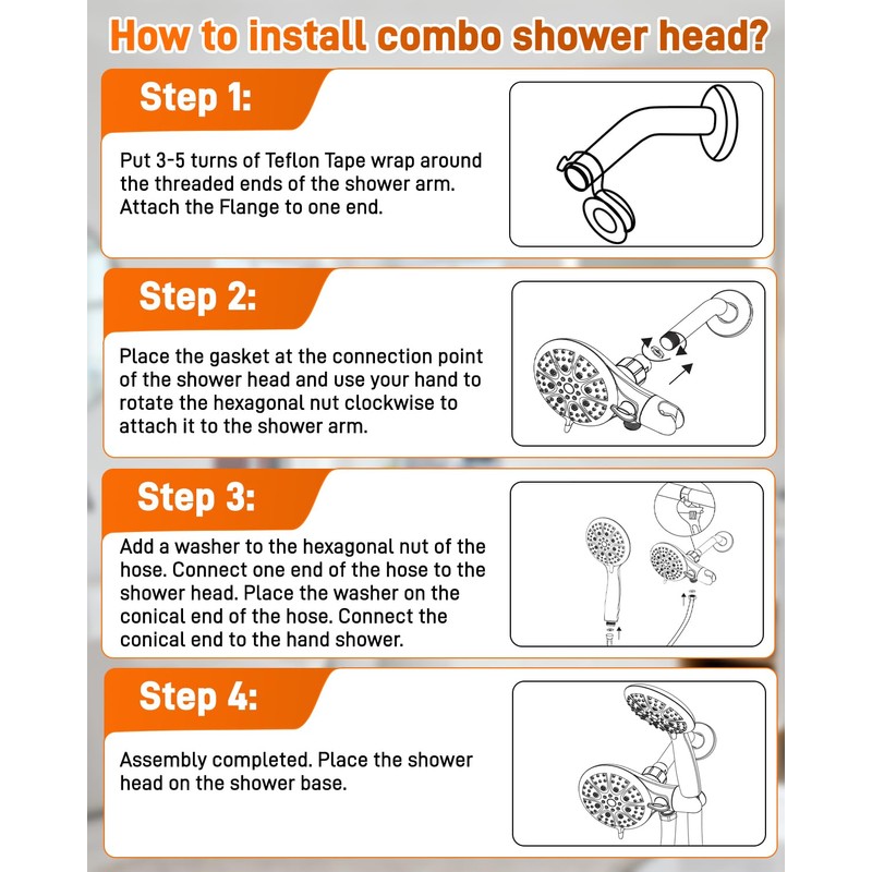 Compatible with moen Matte Black Shower Trim Kit, Dual Shower