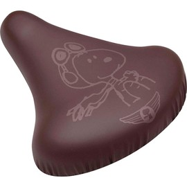 Ale PE-035 Snoopy Flying Ace/Brown Saddle Cover, For General Saddles