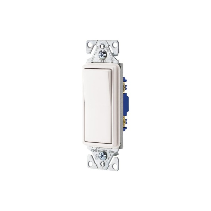 Cooper Wiring Devices 7501W-L 15-Amp, 120-Volt Standard Grade Single Pole