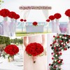 Nubry 50pcs Artificial Silk Roses Bulk,Fake Roses Flower with Stems
