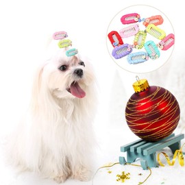 shenruifa 10Pcs Pet Hair Clips Cute Flower Decoration Hairpins Dog Hair Accessory Headwear(Random Color)