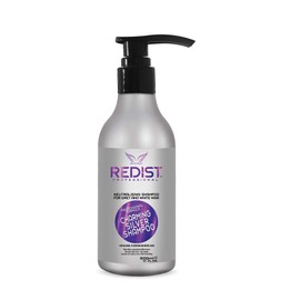 Redist Charming Silver Shampoo 500 ml, No Yellow - Purple Shampoo, Anti-Yellowing Shampoo, Silver Shampoo for Blonde, Platinum, Grey Hair, Hairdressing Supplies