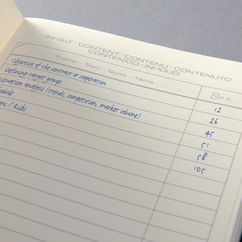 Sigel CONCEPTUM A4 Lined Hardcover Notebook - Black