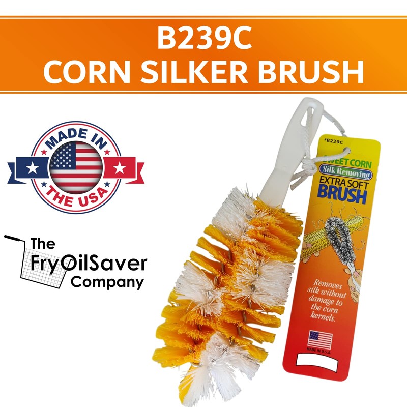 Corn De-Silker Brush | Bristled Veggetable Scrubber for Brushing Carrots,