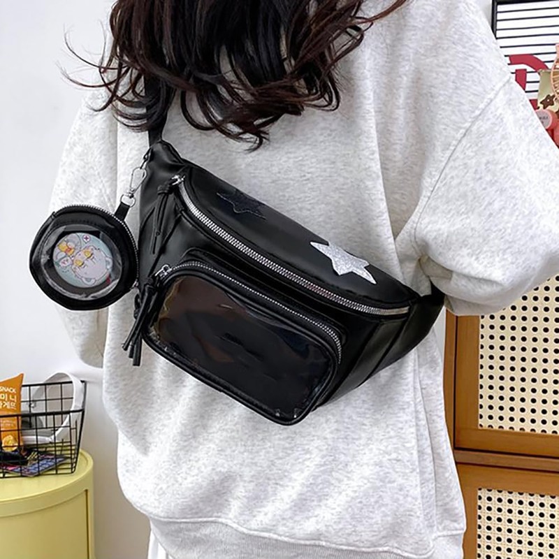 Ita Bag Crossbody,Chest Bag Pack,Shoulder Sling Bag with Button Organizer