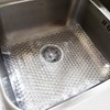Clear Water-shaped Sink Protector Mat PVC Plastic Eco-friendly Kitchen Adjustable