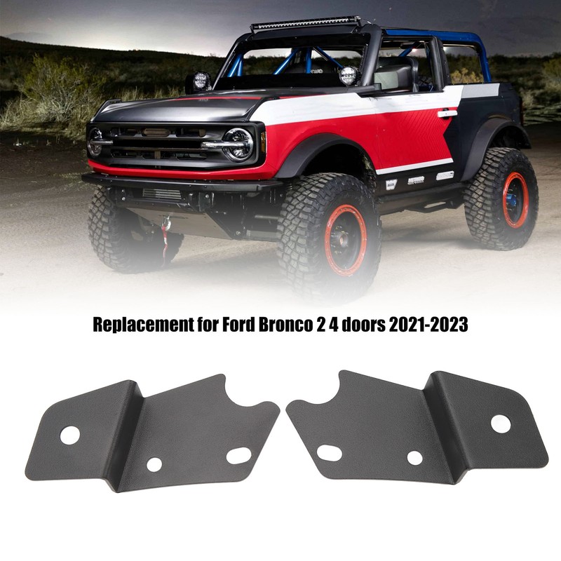 1 Pair A Pillar LED Light Brackets Black Powder Coating