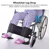 Wheelchair Leg Strap Black Wheelchair Foot Rest Restraint for Elderly