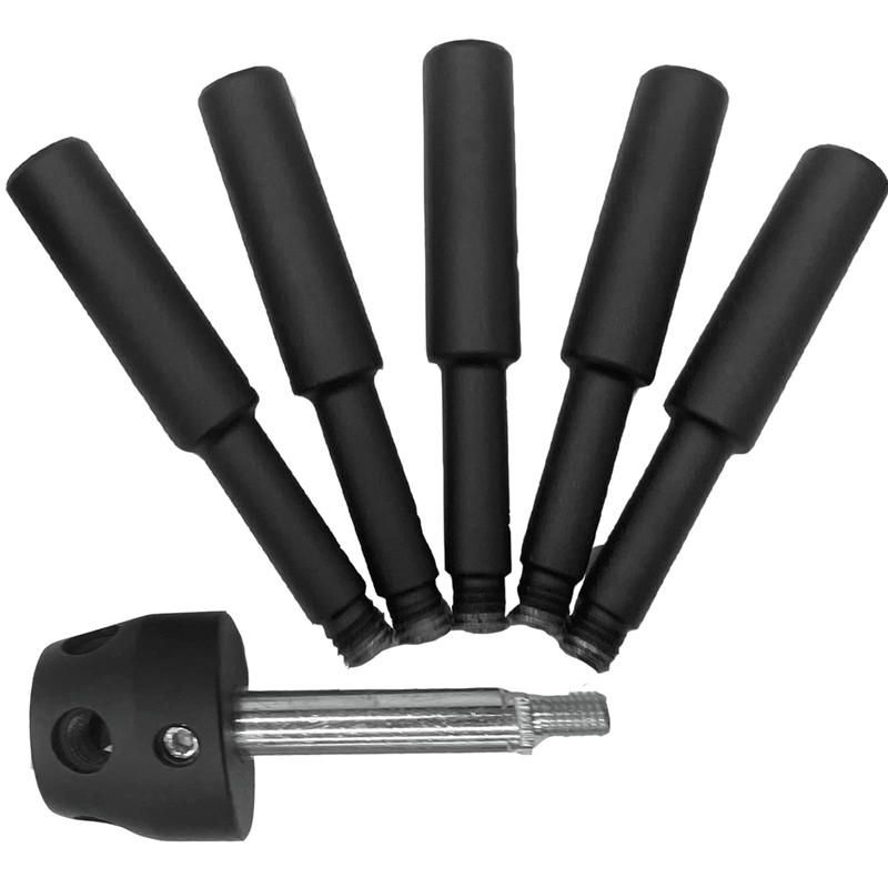 WAH LIN PARTS 5 Spoke Gun Safe Handle, Black Heavy
