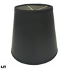 Royal Designs CS-954-5BLK Parchment Empire Black Chandelier Lamp Shade, Black