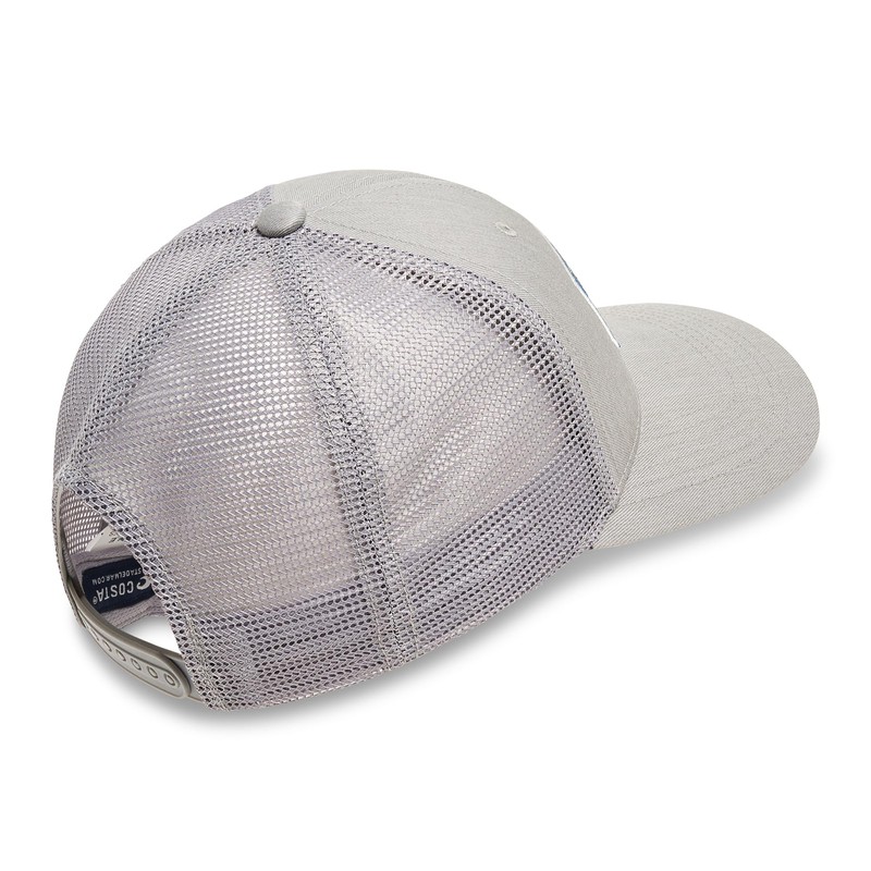 Costa Del Mar Mens Spinners Trucker Hat, Concrete/Rusted, One Size