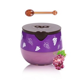 Moisturizing Hydrating Lip Sleeping Mask,Propolis Lip Mask Overnight,Bee Lip Balm Honey Pot-Grapes