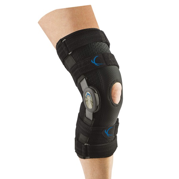 United Ortho 300190-08 Tall KulSkyn Hinged Knee Brace with Stabilizer, X Large,Black