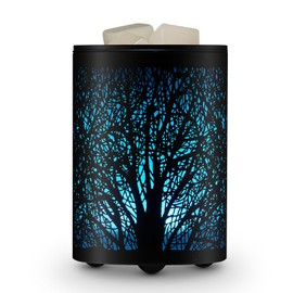 Enaroma Fragrance Electric Wax Melts Warmer with 7 Colors LED Changing Light Metal Tree Scent Oil Candle Burner for Home Decor