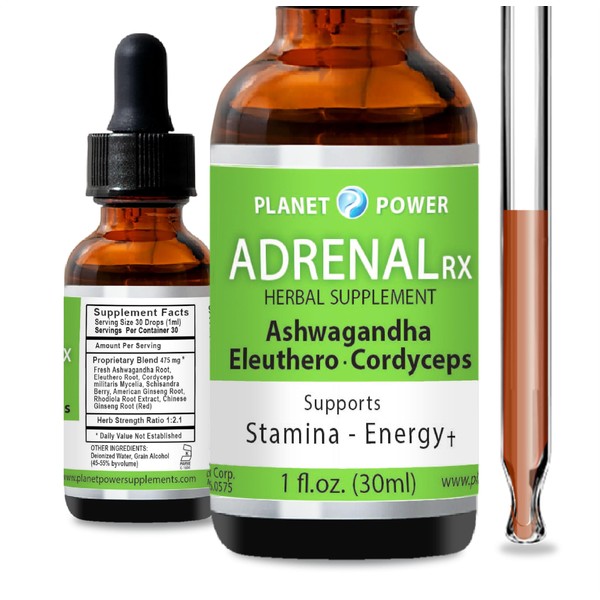 Adrenal Daily Liquid Drops. Supports Wellness & Energy. Supplement with