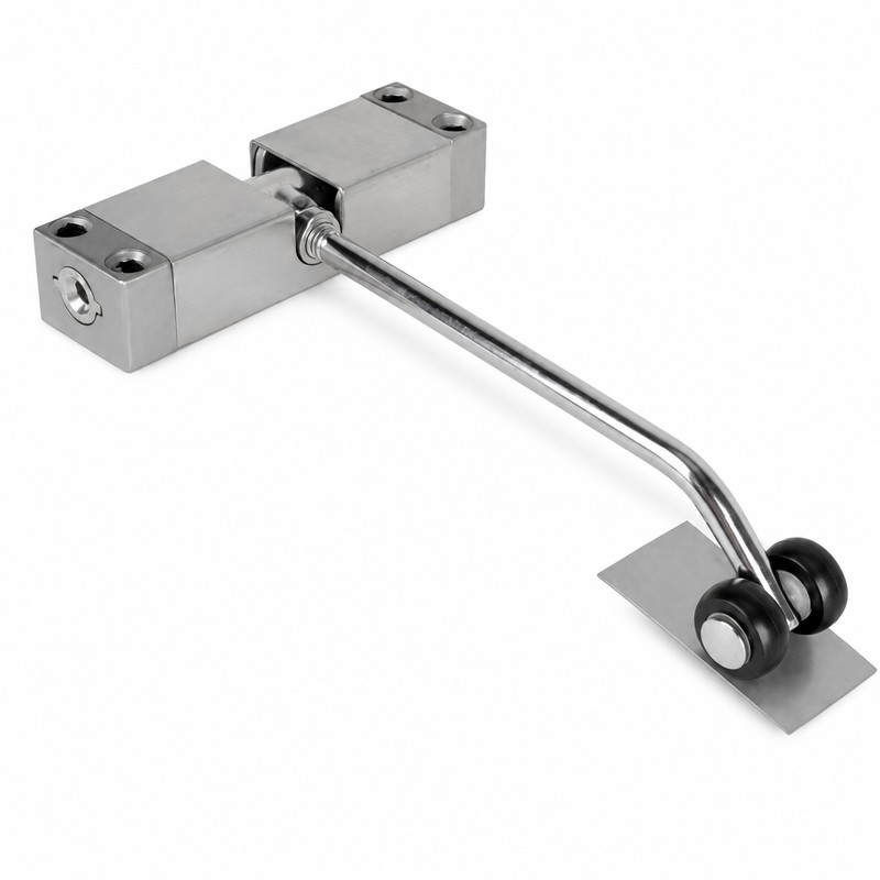 Adjustable Spring Door Closer for Interior Doors – Stainless Steel