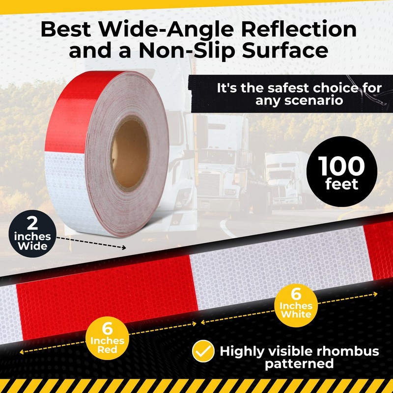 DOT C2 Safety Reflective Tape 2IN x 100 FT -