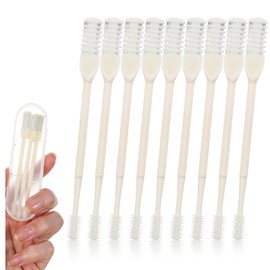 Classicseali 9 Stück Nasenhaarmesser,2-in-1 tragbarer manueller nasenhaartrimmer,360 Grad nasenhaarentferner herren mit Reinigungsbürste für Männer und Frauen,Bunt Nasierer,Unisex